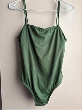 Sea Angel Green Ribbed One-Piece Swimsuit MD